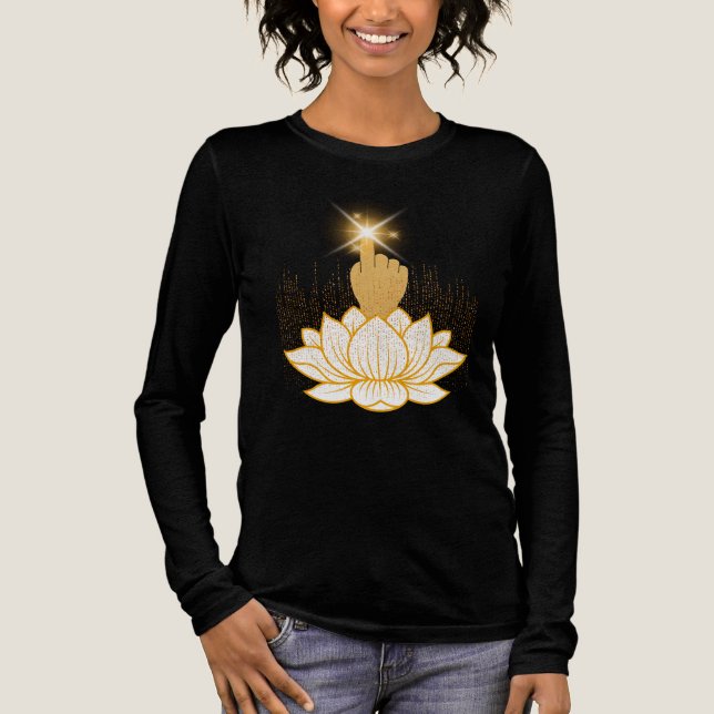 Helig Hand Lotus T Shirt (Framsida)
