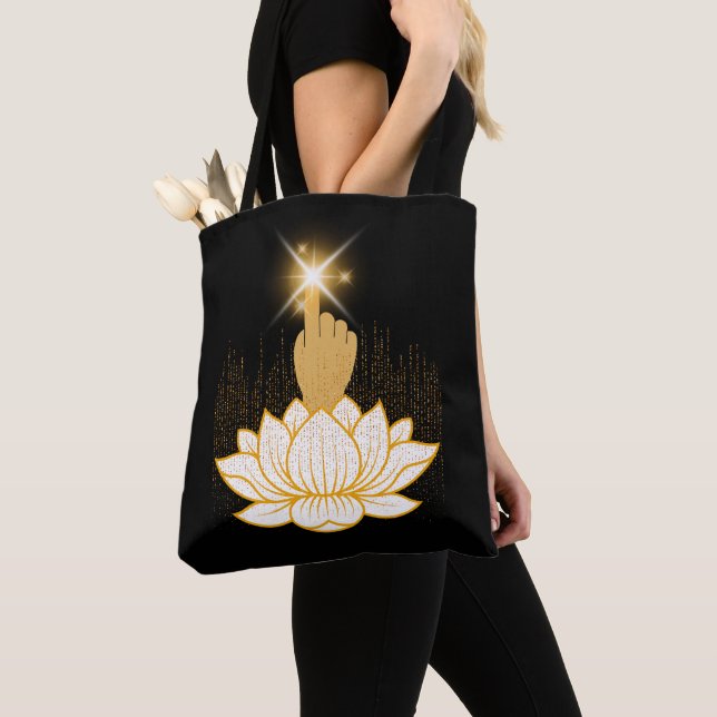 Helig Hand Lotus Tygkasse (Närbild)