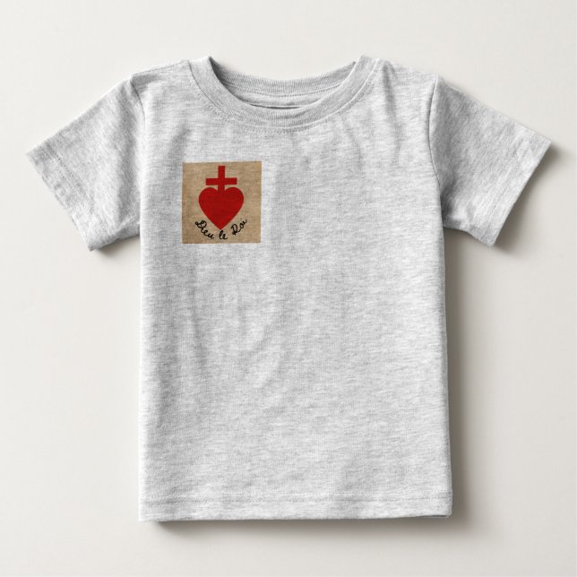 Helig Heart Baby T-Shirt (Framsida)