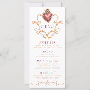 Helig Heart Baroque Dinner Menu