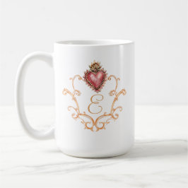 Helig Heart Baroque Monogram Kaffemugg