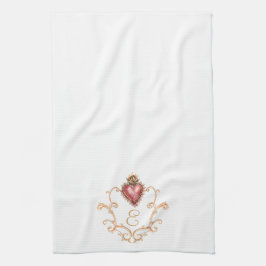 Helig Heart Baroque Monogram Kökshandduk