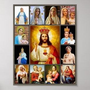 Helig Heart/Blsed Mary Poster