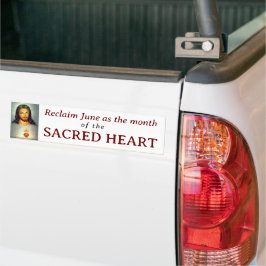 Helig Heart Bumper Sticker Bildekal
