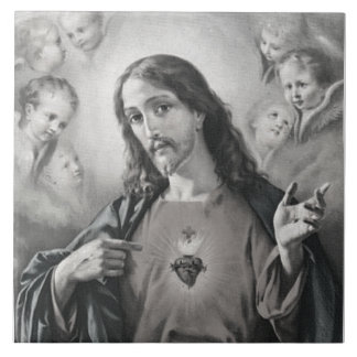 Helig Heart Ceramic Tile Kakelplatta