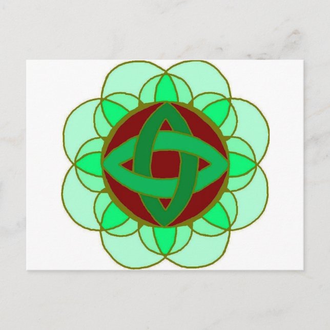 "Helig Heart Chakra" vykort (Framsida)