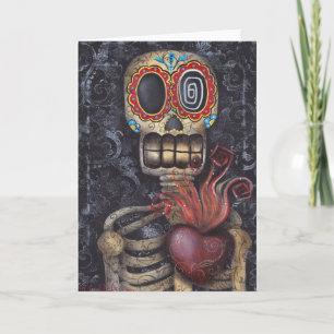 Helig Heart Day of the dead Kort
