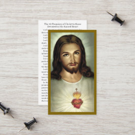Helig Heart Devotion Prayer Card
