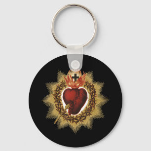 Helig Heart från Jesus katolska nöd T-ShirtThe Nyckelring