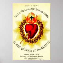 Helig Heart-Fransken - Sacré Coeur de Jésus Poster