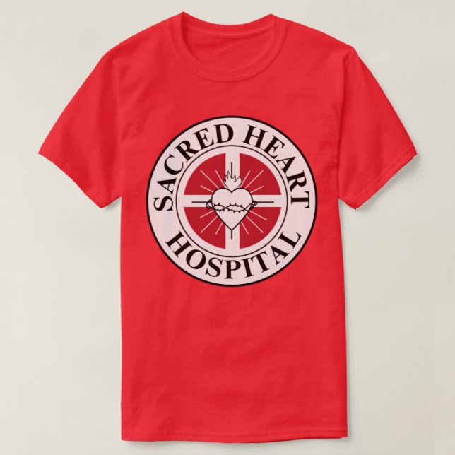 Helig Heart Hospital Scrubs T Shirt (Design framsida)