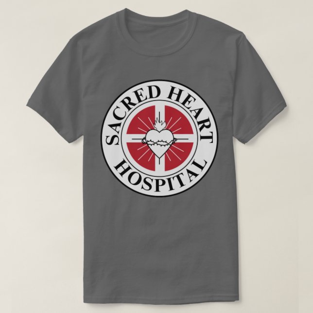 Helig Heart Hospital Scrubs T Shirt (Design framsida)