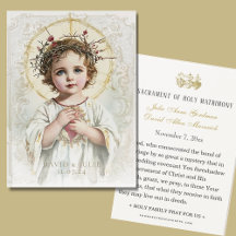 Helig Heart Jesus Bröllop Prayer Card