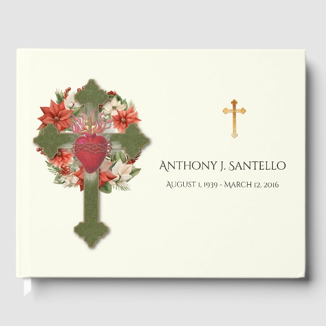 Helig Heart Jesus julbegravning Memorial Gästböcker (Framsida)