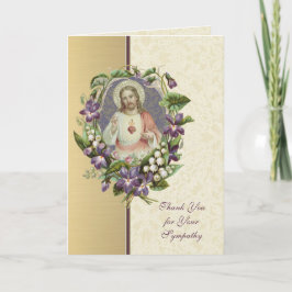 Helig Heart Jesus katolska kondoleansen Tack