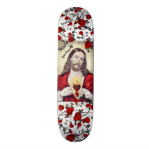 Helig Heart Jesus Skateboard ditt namn