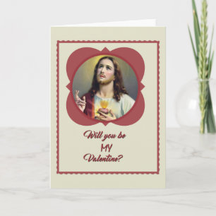 Helig Heart Jesus Valentine Helgkort