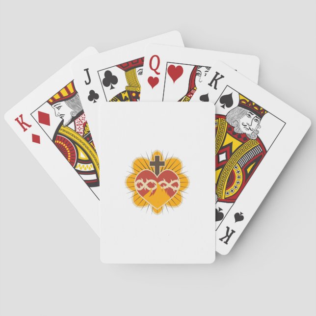 Helig Heart katolsk Casinokort (Baksidan)