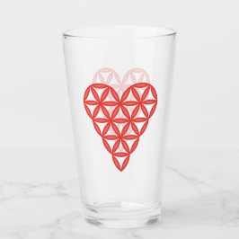 Helig Heart - livets hjärta, 3D/Red. Glaskopp