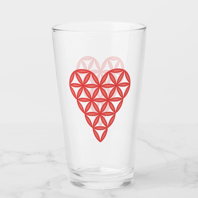 Helig Heart - livets hjärta, 3D/Red. Glaskopp (Framsida)