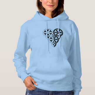 Helig Heart - livets hjärta, dubbla Wh/bl. T Shirt