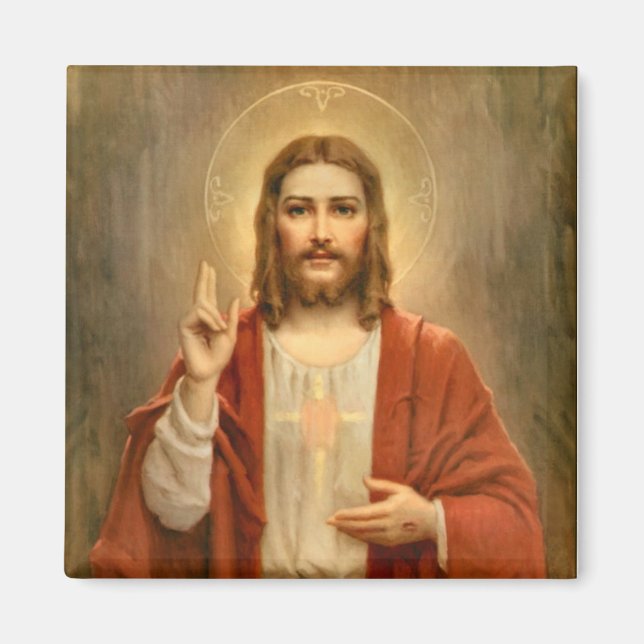 Helig Heart med Halo Magnet (Framsidan)