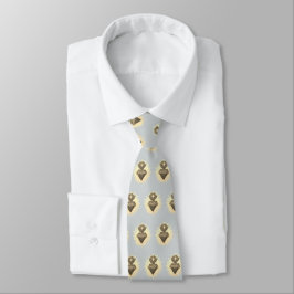 Helig Heart Necktie Grått med Helig Heart Slips