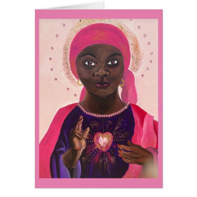 Helig Heart Notecard Hälsningskort (Framsidan)