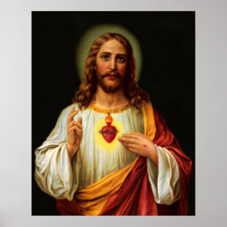 Helig Heart of Jesus 2 Print Poster