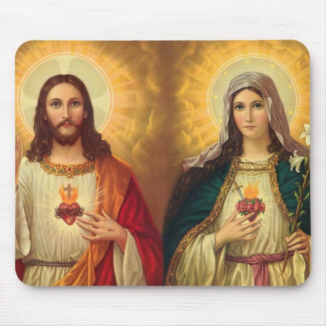 Helig Heart of Jesus and Virgin Mary Musmatta (Framsidan)