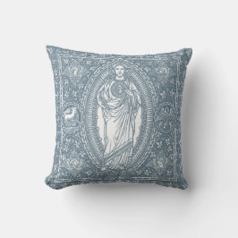 Helig Heart of Jesus Blue White Elegant Kudde