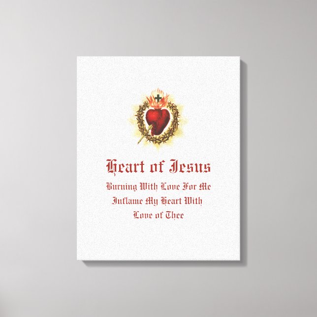 Helig Heart of Jesus Canvas Art (Framsida)