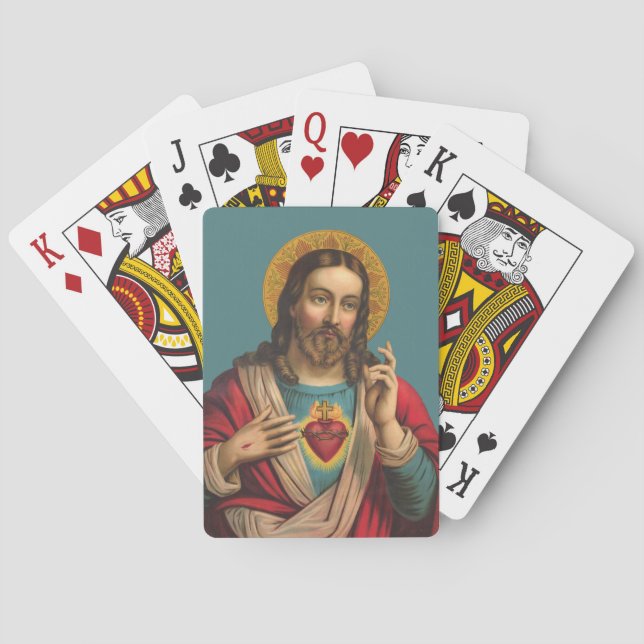Helig Heart of Jesus Casinokort (Baksidan)