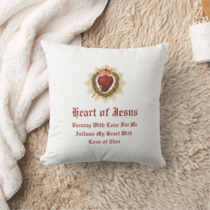 Helig Heart of Jesus Dekorativ kudde