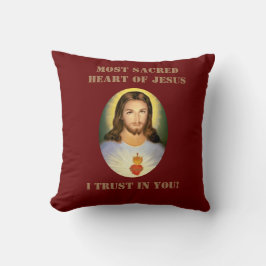 Helig Heart of Jesus Dekorativ kudde