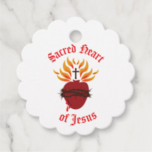 Helig Heart of Jesus Gåvor Etiketter