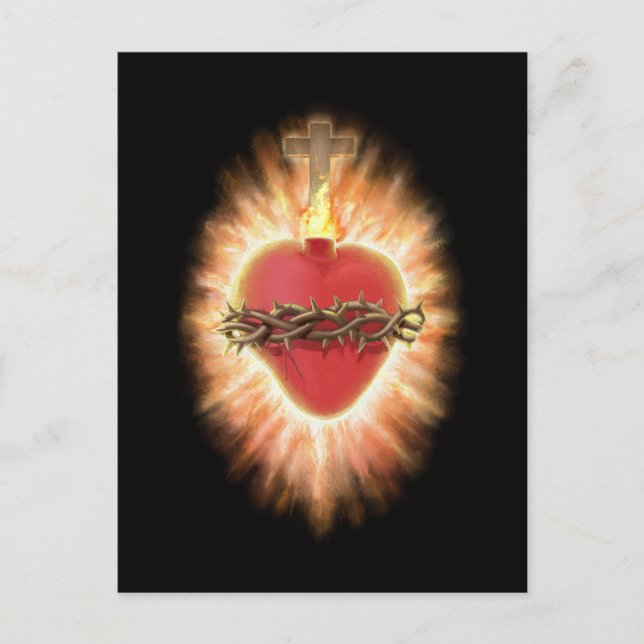 Helig Heart of Jesus Hope vycard Helg Vykort (Framsida)