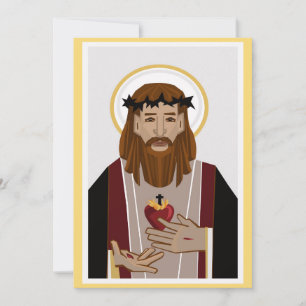 Helig Heart of Jesus Inbjudningar