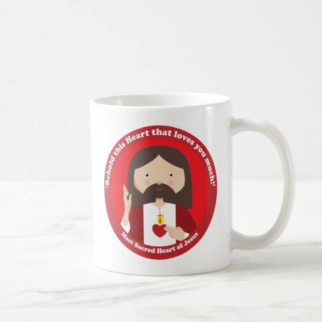 Helig Heart of Jesus Kaffemugg (Höger)