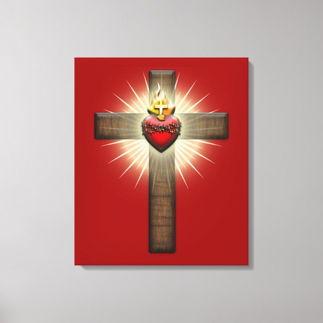 Helig Heart of Jesus Kor Canvastryck (Framsida)