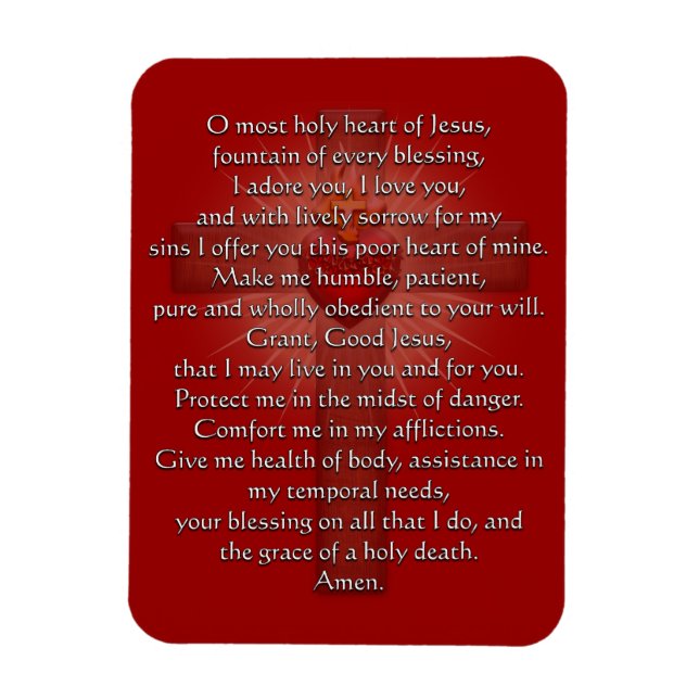 Helig Heart of Jesus Kor Magnet (Vertikal)