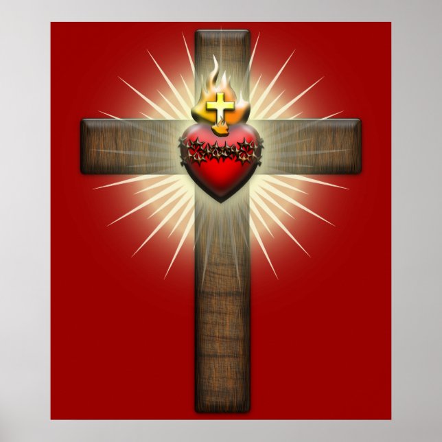 Helig Heart of Jesus Kor Poster (Framsidan)