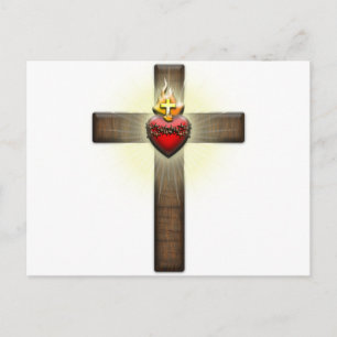 Helig Heart of Jesus Kor Vykort