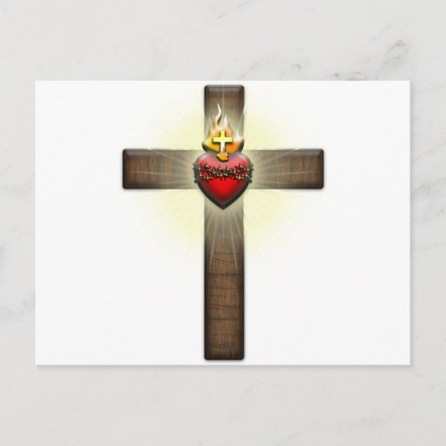 Helig Heart of Jesus Kor Vykort (Framsida)