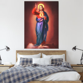 Helig Heart of Jesus Kristus Canvastryck