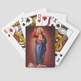 Helig Heart of Jesus Kristus Casinokort