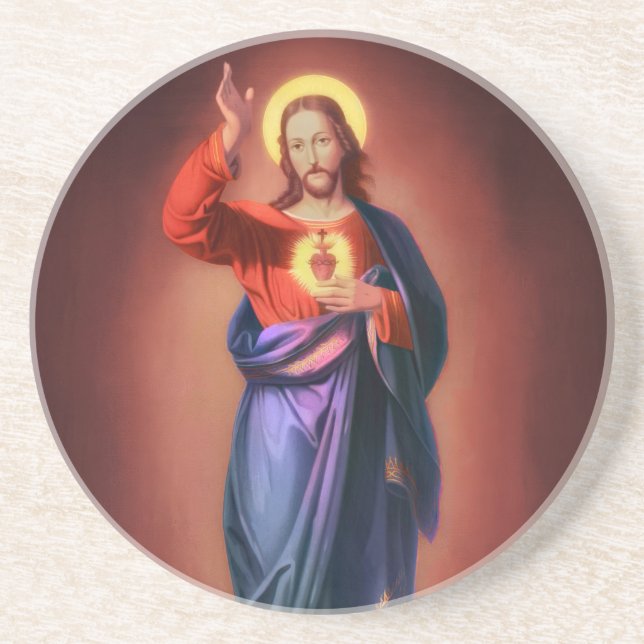 Helig Heart of Jesus Kristus Underlägg (Framsidan)