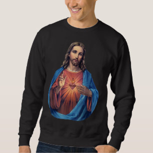 Helig Heart of Jesus Lång Ärmad Tröja