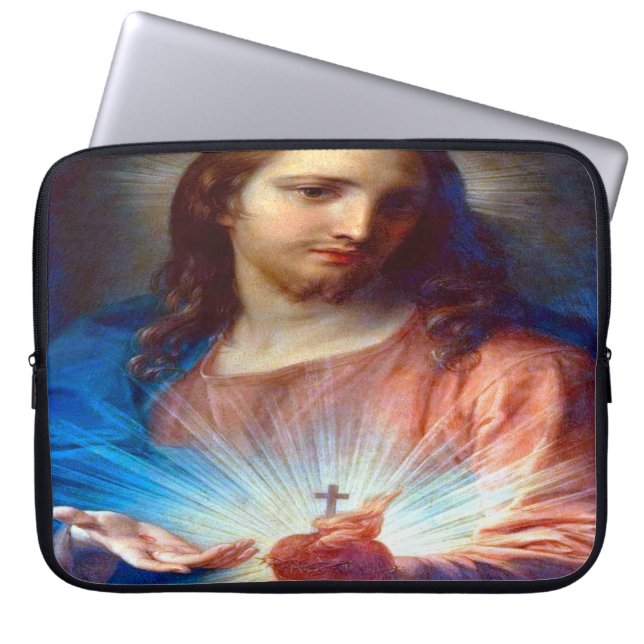 Helig Heart of Jesus Laptop Fodral (Framsidan)