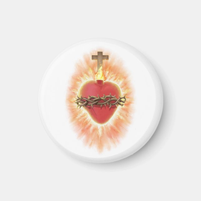 Helig Heart of Jesus Magnet (Framsidan)